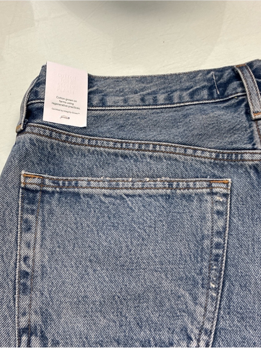 Agolde Parker Vintage Cut Off Short - Light Wash Blue Denim - Size 29 NWT New - Picture 13 of 16
